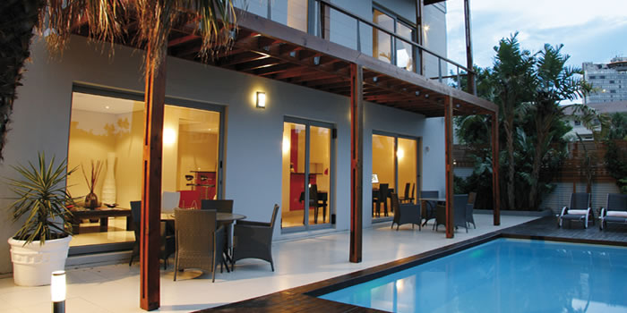 pool at night