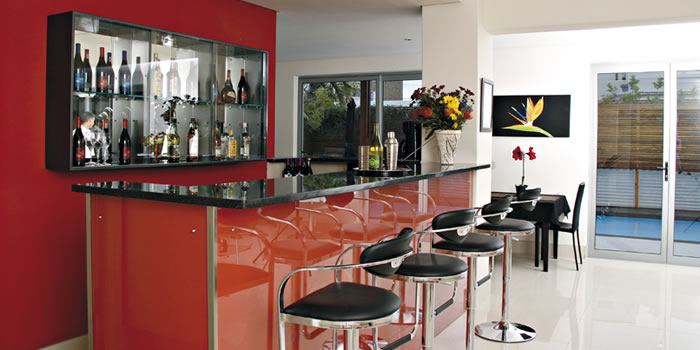 the bar